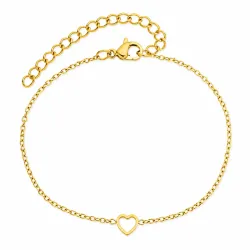 waterproof hart armband in verguld staal - OCEANA
