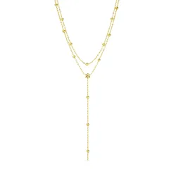 waterproof Y-ketting in verguld staal - OCEANA