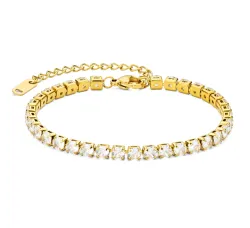 waterproof zirkoon armband in verguld staal - OCEANA