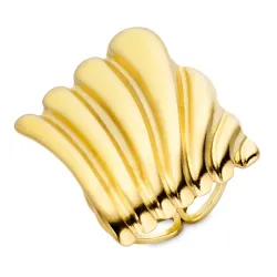 waterproof ring in verguld staal - OCEANA