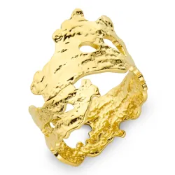 waterproof ring in verguld staal - OCEANA