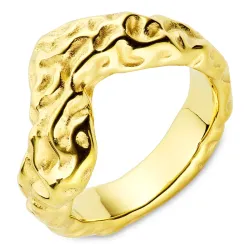 waterproof ring in verguld staal - OCEANA
