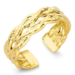 waterproof ring in verguld staal - OCEANA