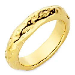 waterproof ring in verguld staal - OCEANA