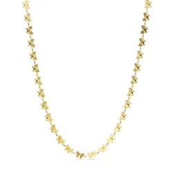 waterproof vlinder ketting in verguld staal - OCEANA