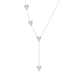 waterproof hart Y-ketting in staal - OCEANA