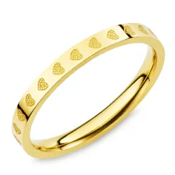 waterproof ring in verguld staal - OCEANA