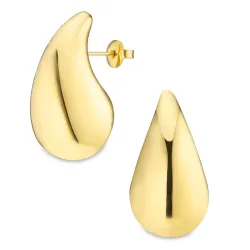 waterproof druppel oorbellen in verguld staal - OCEANA