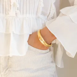 waterproof armband in verguld staal - OCEANA