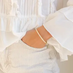 waterproof zirkoon armband in verguld staal - OCEANA