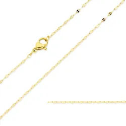 waterproof ketting in verguld staal 45 cm x 1,4 mm  - OCEANA