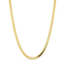 waterproof slangenketting in verguld staal 40+5 cm x 4 mm  - OCEANA