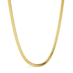 waterproof slangenketting in verguld staal 40+5 cm x 5 mm  - OCEANA