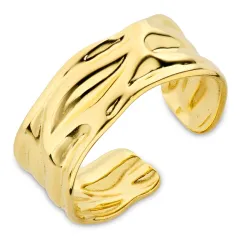 waterproof verstelbaar ring maat 54-58 in verguld staal - OCEANA