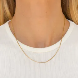 waterproof venetiaanse ketting in verguld staal  x 1,2 mm  - OCEANA