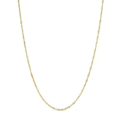 waterproof singapore ketting in verguld staal  x 1,5 mm  - OCEANA