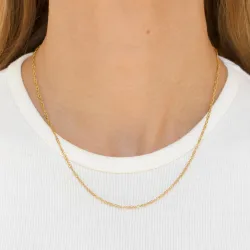 waterproof singapore ketting in verguld staal  x 2,0 mm  - OCEANA