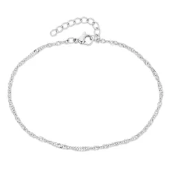 waterproof singapore armband in staal  x 2,0 mm  - OCEANA