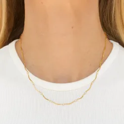 waterproof ketting in verguld staal  x 1,0 mm  - OCEANA