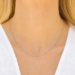 waterproof hart ketting in staal  x 5,2 mm  - OCEANA