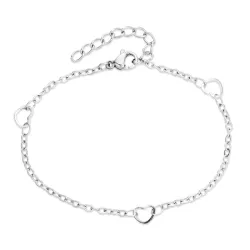 waterproof hart armband in staal  x 5,0 mm  - OCEANA