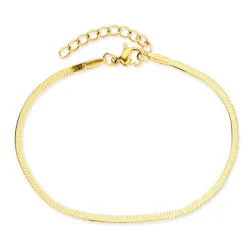 waterproof slangenarmband in verguld staal  x 2,0 mm  - OCEANA