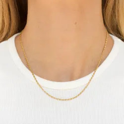 waterproof ketting in verguld staal  x 1,8 mm  - OCEANA