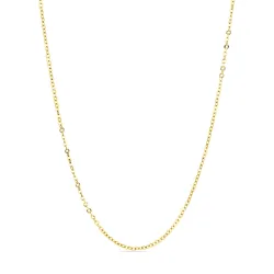 waterproof ketting in verguld staal  x 2,0 mm  - OCEANA