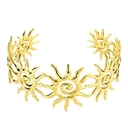 waterproof zon bangle in verguld staal  x 35 mm  - OCEANA