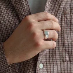 waterproof ovale ring in staal