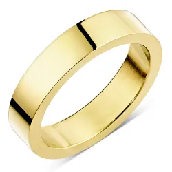 waterproof ring in verguld staal