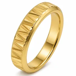 waterproof ring in verguld staal