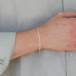 waterproof armband in staal  x 1,5 mm 