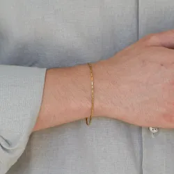 waterproof armband in verguld staal  x 1,5 mm 