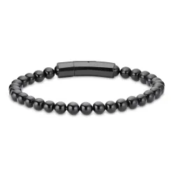 waterproof onyx armband in staal