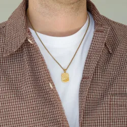 waterproof ketting in verguld staal