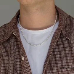 waterproof ketting in staal  x 4,0 mm 