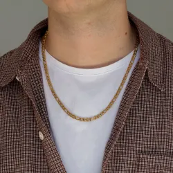 waterproof ketting in verguld staal  x 5,0 mm 