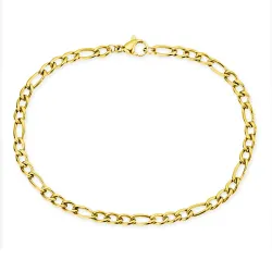 waterproof armband in verguld staal  x 4,0 mm 