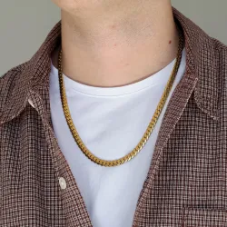 waterproof ketting in verguld staal  x 6,5 mm 