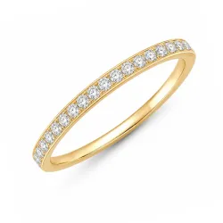 waterproof zirkoon ring in verguld staal - OCEANA