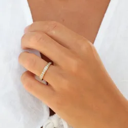 waterproof ring in verguld staal - OCEANA