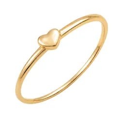 waterproof hart ring in verguld staal - OCEANA