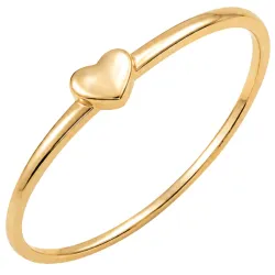 waterproof hart ring in verguld staal - OCEANA