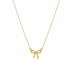 waterproof strikje ketting in verguld staal - OCEANA
