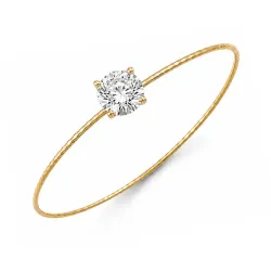 waterproof zirkoon solitaire ring in verguld staal - OCEANA
