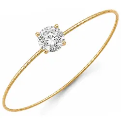 waterproof zirkoon solitaire ring in verguld staal - OCEANA