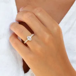 waterproof ring in verguld staal - OCEANA