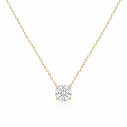 waterproof zirkoon ketting in verguld staal - OCEANA