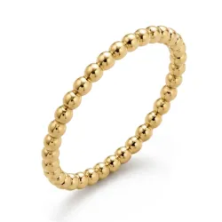 waterproof bolletje ring in verguld staal - OCEANA